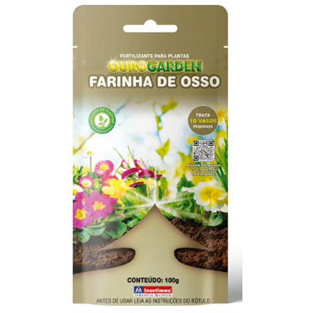 Fertilizante Farinha de Osso para Plantas com Zip Lock - 100g