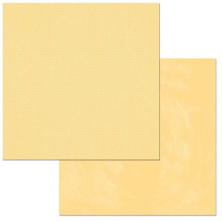 Papel Double Dot - 30,5 x 30,5 - 180g -  Amarelo Canário