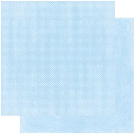 Papel Double Dot - 30,5 x 30,5 - 180g - Azul Bebe