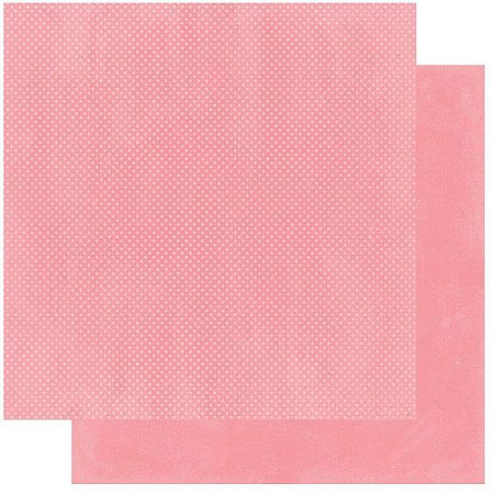 Papel Double Dot - 30,5 x 30,5 - 180g - Rosa Flamingo