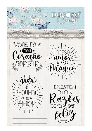 Carimbos de Silicone - Lettering - Doce Maria