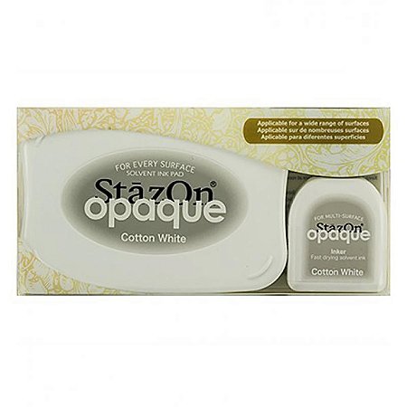 Carimbeira Stazon Opaque Cotton White + Refil