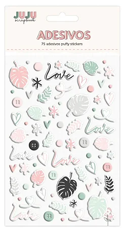 Adesivo Puff Juju Scrapbook Love