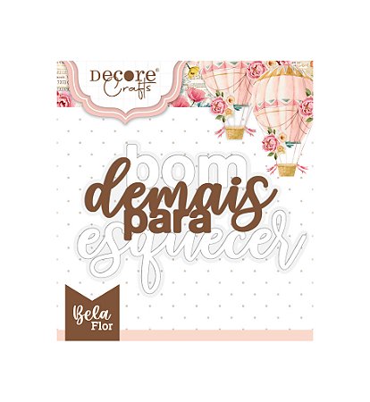 APLIQUE - BOM DEMAIS PARA ESQUECER - COBRE