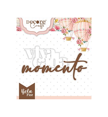 APLIQUE - VIVA CADA MOMENTO - COBRE