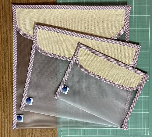 KIT PASTAS ORGANIZADORAS - 3 TAMANHOS - LILÁS FOSCA