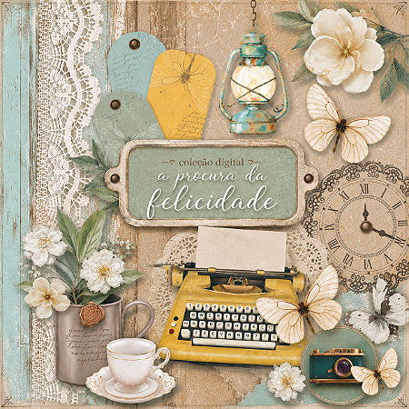 Coleção Digital - A Procura da Felicidade - 30 Estampas