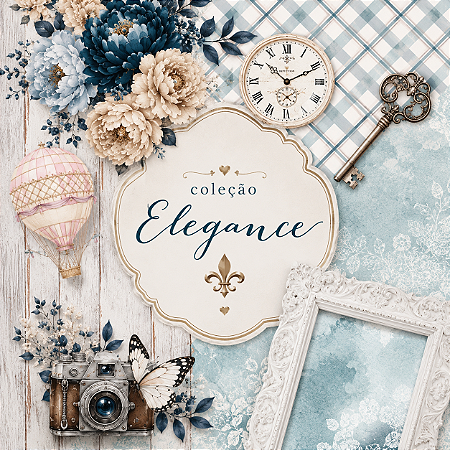 Coleção Digital - Elegance - 29 folhas para impressão
