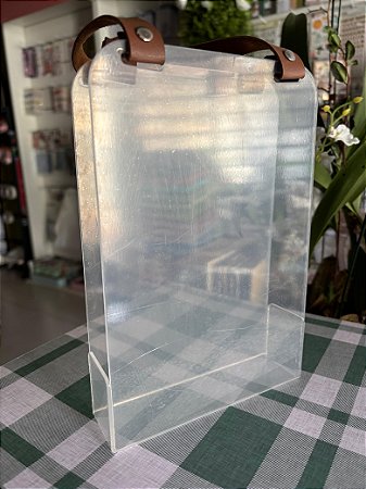 BOLSA ACRÍLICA COM ALÇA 22X15X4