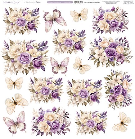 Meu Refúgio Provence 180g - Flores e Borboletas