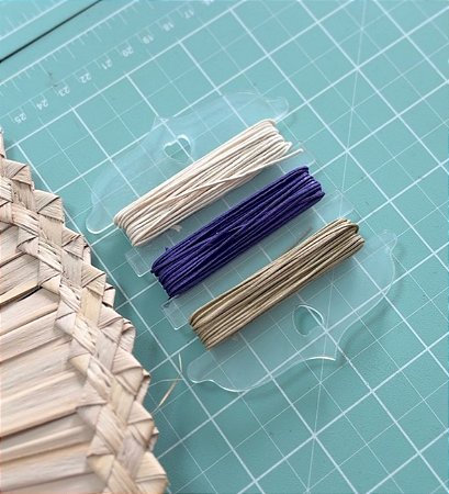 Suporte com Cordão Encerado Algodão - 3 Cores - 3 Metros