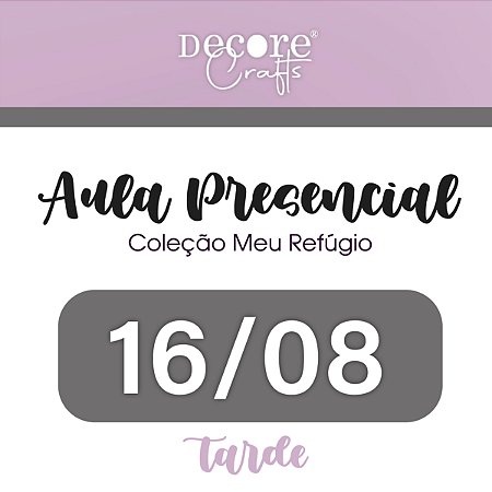 AULA PRESENCIAL - 16/08 - SÁBADO - 14H - MINI ÁLBUM A5