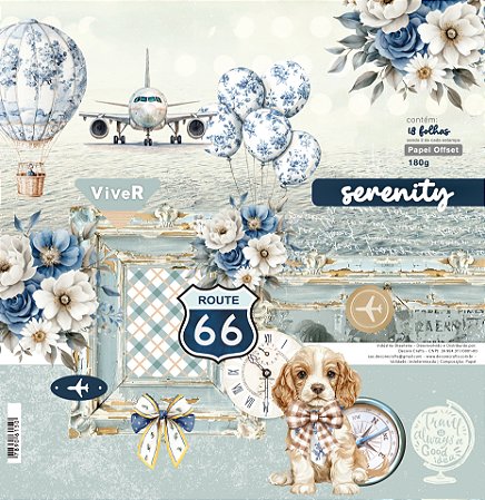 KIT 18 FOLHAS SERENITY 180G