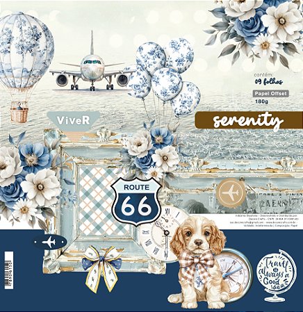 KIT 9 FOLHAS SERENITY 180G