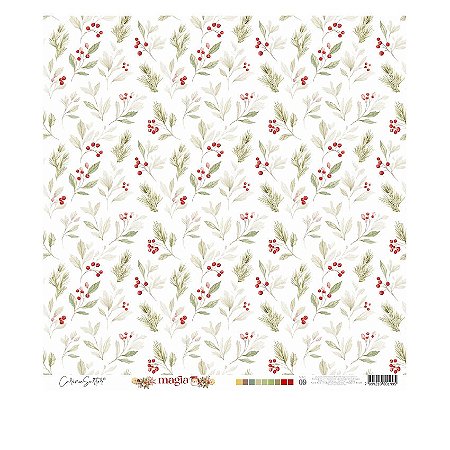 Coleção MAGIA - Papel Vegetal Flores 140G