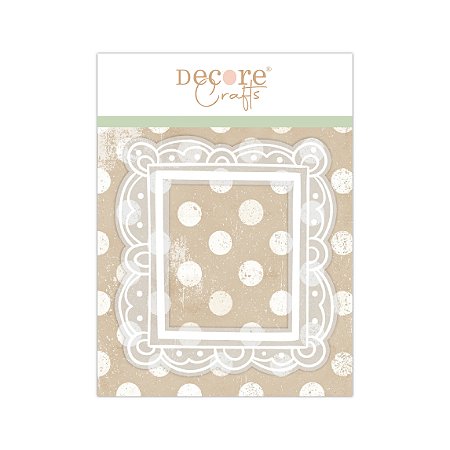 MOLDURA COM DTF BRANCO - 11X 12CM