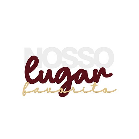 APLIQUE ACRÍLICO NOSSO LUGAR FAVORITO