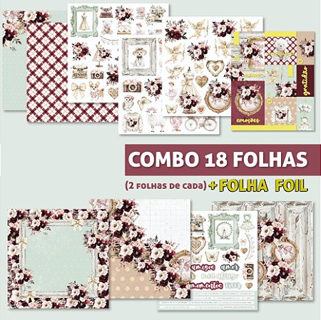 kit Meu Aconchego - 18 folhas + Foil