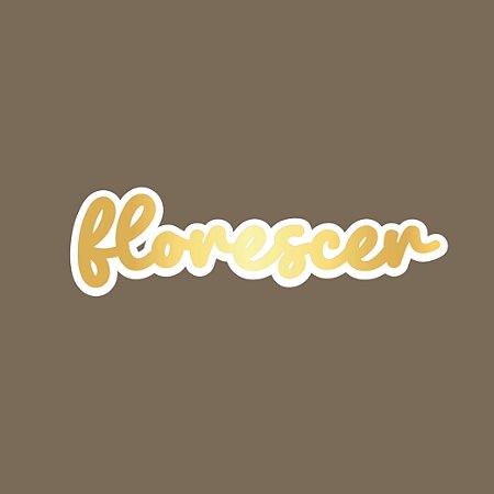 Aplique Acrílico Florescer