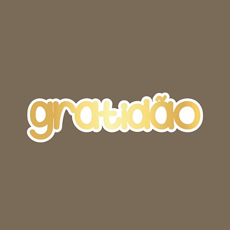 Aplique Acrílico Gratidão