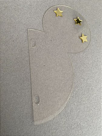 PETG CABEÇA Mickey para garra - 3 unidades - OBSERVAÇÃO: 16,5 x 9,8cm