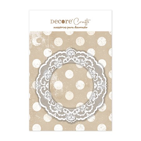 Moldura Acrílica com DTF Rendado