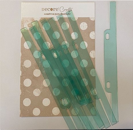 Haste de Reforço Acrílica - 10 unidades - Para garra 2 D - 19 cm de alt