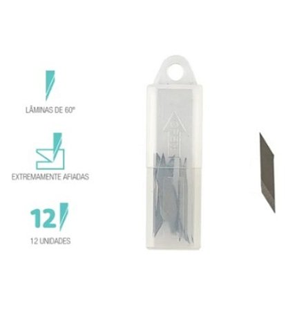 Lâmina de Reposiçao para Estilete de Precisão Mimo - 12 Unids