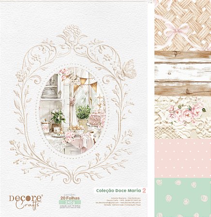 KIT 20 FOLHAS - COLEÇÃO DOCE MARIA 2