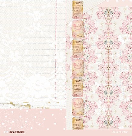 PAPEL ADESIVO 30,5 X 31,5 CM - RENDA E CLÁSSICO