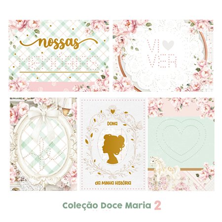 CARDS PARA BORDAR COM FOIL - DOCE MARIA 2