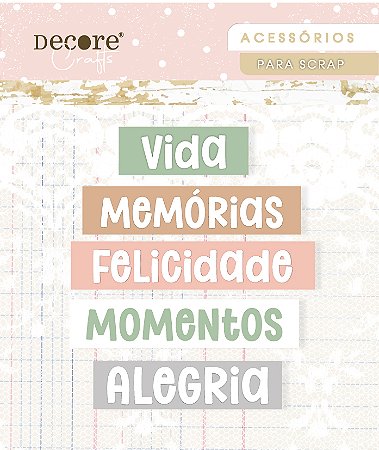 APLIQUES ACRÍLICOS COM DTF - PALAVRAS