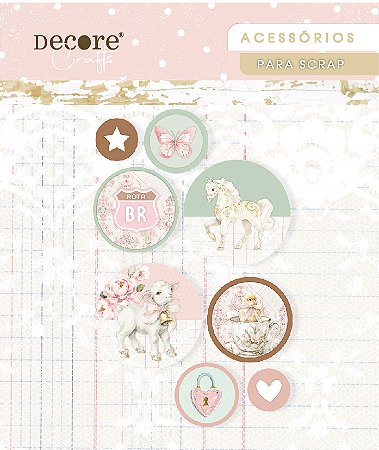 APLIQUES ACRÍLICOS COM DTF - CÍRCULOS