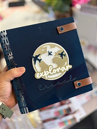 ÁLBUM ACRÍLICO AZUL TRAVEL - ESTRUTURA