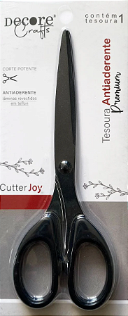 TESOURA CUTTER JOY PRETA - ANTIADERENTE PREMIUM