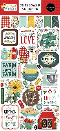 Sunflower Market- Chipboard Accents