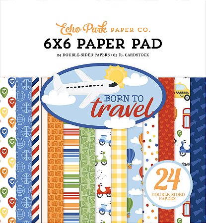 Born To Travel 6x6 Paper Pad