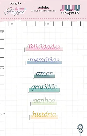 ADESIVO EM RELEVO ACRÍLICO AMOR