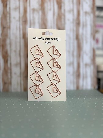 Clips para Papel Carta Cobre
