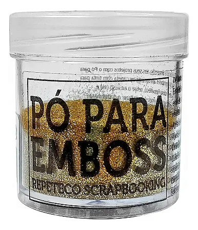 Pó Para Emboss Ouro Glitter Repeteco
