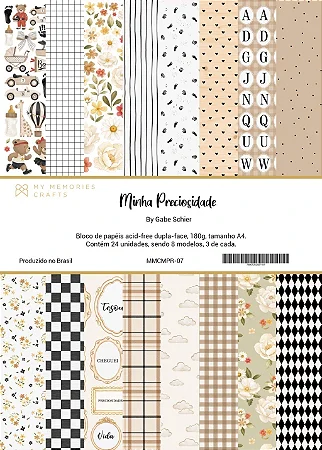 PRÉ-VENDA | Bloco A4 - Coleção Minha Preciosidade 24 Fls