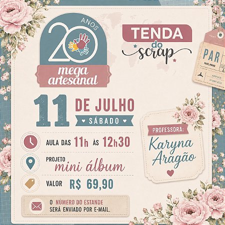 MEGA ARTESANAL - AULA PRESENCIAL - 11/07 - 11H