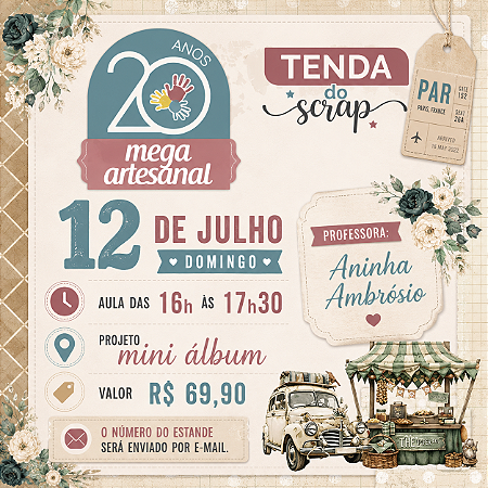 MEGA ARTESANAL - AULA PRESENCIAL - 12/07 - 16H