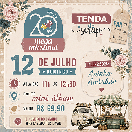 MEGA ARTESANAL - AULA PRESENCIAL - 12/07 - 11H