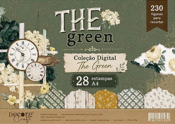 COLEÇÃO DIGITAL THE GREEN - 28 FOLHAS