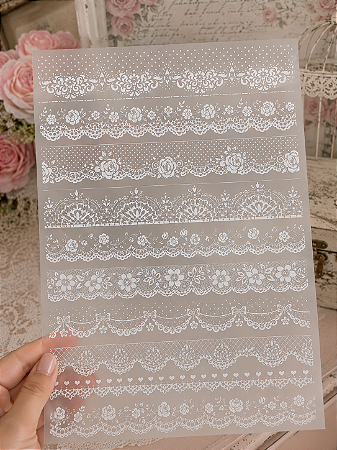 Papel Vegetal A4 - 180G Renda