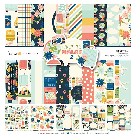 Kit 12 Folhas | Faça as Malas 2