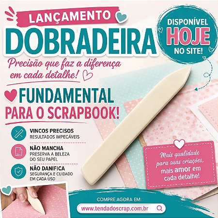 Dobradeira para Scrapbook - LEIA A DESCRIÇÃO