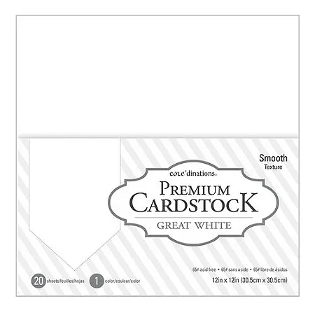 KIT FOLHA BRANCA CARDSTOCK TEXTURIZADO - CORE DINATIONS