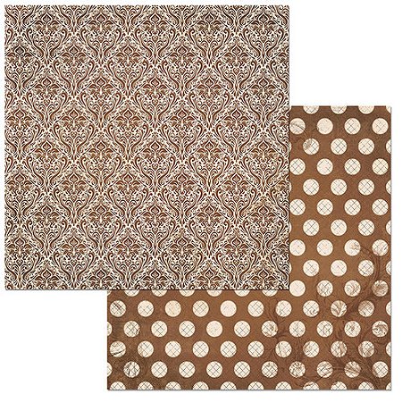 Coleção Doubletdot - Chocolate Damask